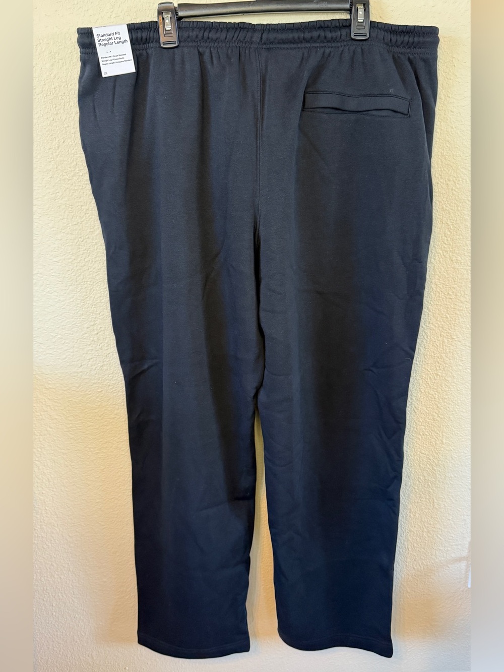 Nike Men’s Open Hem Fleece Pocket Sweatpants, Black, Size XXL - Picture 6 of 16